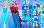 Game Anna and Elsa Frozen Dress Up 