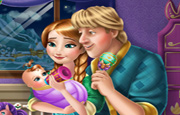 Game Anna and Kristoff Baby Feeding