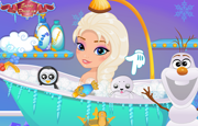 Game Baby Elsa Frozen Shower