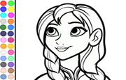 Game Coloring Princess Anna