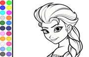 Coloring Princess Elsa