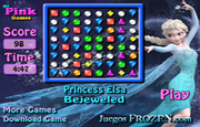 Game Princess Elsa Bejeweled