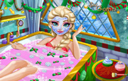 Game Elsa Christmas Spa Bath