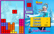 Game Princess Elsa Tetris