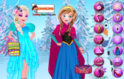 Game Elsa With Anna Dressup