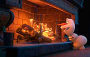 Game Puzzle Olaf on the hearth