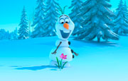 Puzzle Olaf and flower