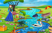 Game Princess Anna River Cleaning